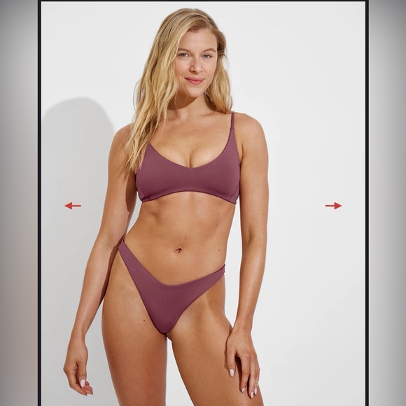 Left On Friday Other - Left On Friday Sunday Swim Top in Desert Plum (Purple)